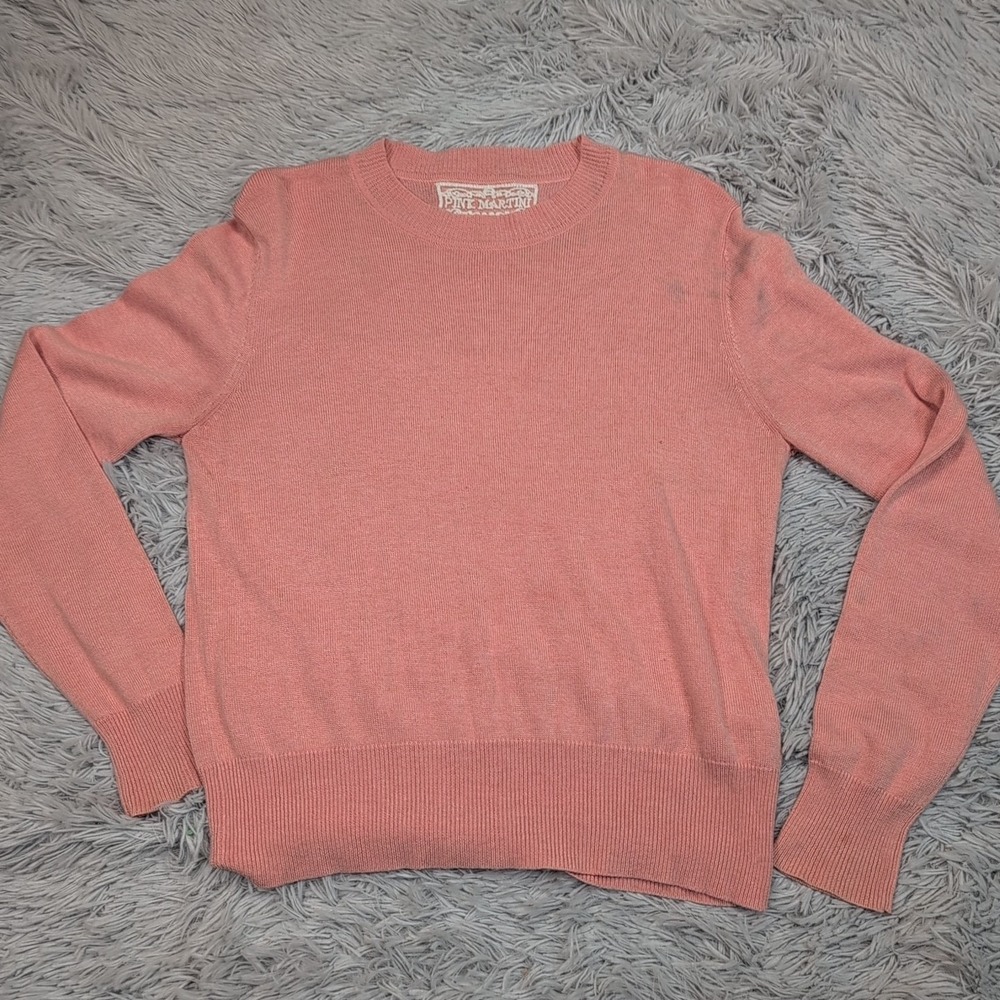 Pink Martini Sweater Womens S Cashmere Blend Soft Lightweight Comfort